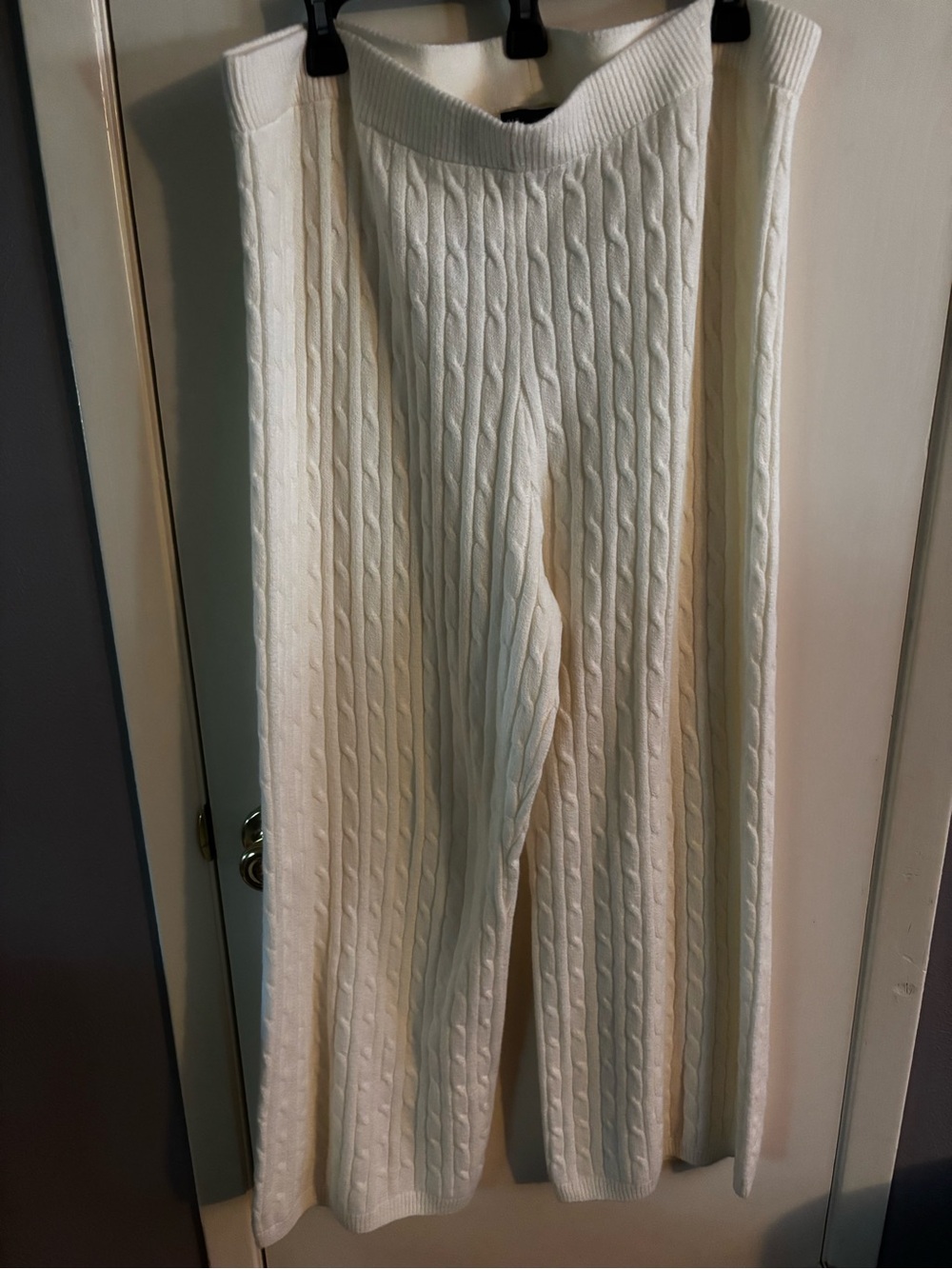 Gap Cable-Knit Boot Sweater Pants-Size XL NWT